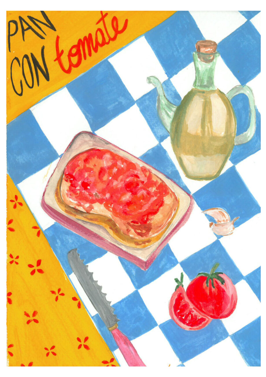 Pan con tomate